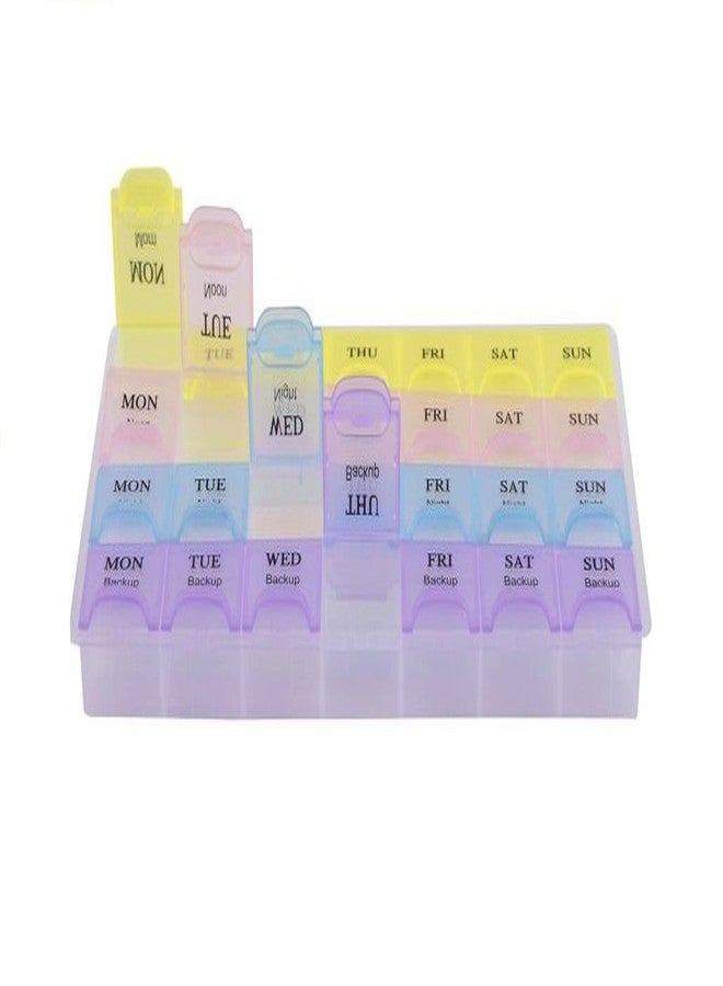 Sell Net Retail SNR 4 Week 3600 Manual Pill Organiser (Multicolor) - Image 2